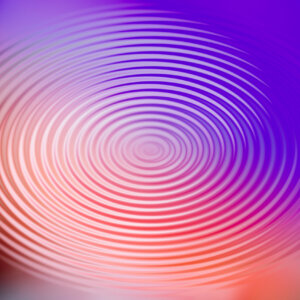 une spirale dans l'eau qui symbolise l'onde de forme